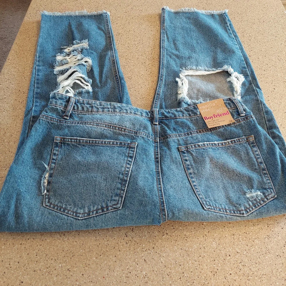 Super High Rise 90s Boyfriend Jeans NEW - Picture 10 of 13